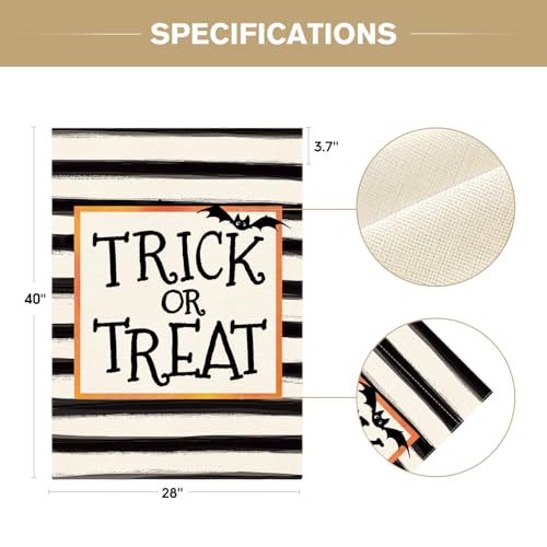 Drapeau de maison double face Halloween grand format pour cour - 6