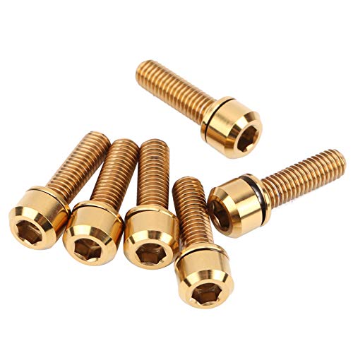 Parafuso de fixação de braçadeira de tubo durável, parafuso de haste portátil de bicicleta leve, par