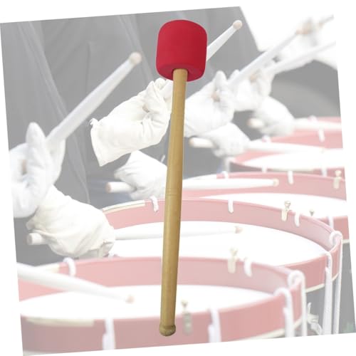 Baqueta para Bombo con Mango de Madera 33 cm Roja miniatura 6