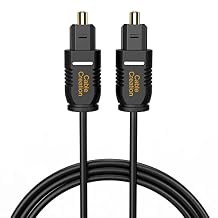 CableCreation Optical Digital Audio Cable 15FT, Thin Fiber Optic Toslink Gold Plated Optical S/PDIF Cord for Home Theater, Sound Bar, TV, PS4, Xbox, DVD/CD Player, Game Console& More, Black