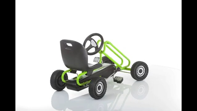 Hauck Speedster Pedal Go-Kart For Kids Ages 4-8 - Adjustable Seat,  Handbrake & EVA Wheels,