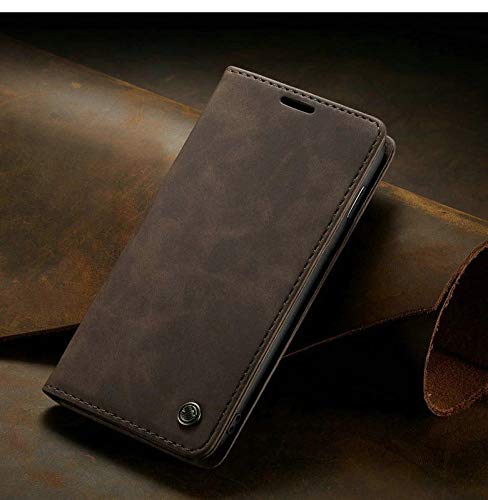 Image of ClickCase for Realme Narzo 20 pro Sheepskin Series Faux Soft Leather Wallet Flip Case Kick Stand with Magnetic Closure Lightweight Slim Flip Cover for Realme Narzo 20 pro (Coffee Brown)