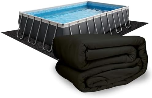 16 Foot by 32 Foot Rectangle Pool Liner Pad for Above Ground Swimming Pools | Prevents Punctures | Easy to Install | Made of Strong Eco Friendly Material | Extends Life to The Liner