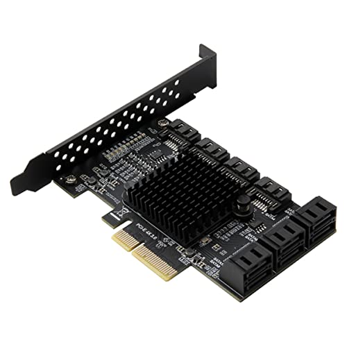 Carte d'extension SATA 3.0 10 ports PCIe adaptateur vers III SEWACC PC