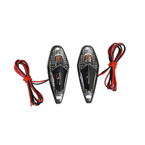 PAIRE DE CLIGNOTANT SCOOTER GOUTTE D'EAU WING NOIR TRANSPARENT AVEC AMPOULE ORANGE MOTO MOBYLETTE TUNNING COMPETITION ECLAIRAGE LATERAL AVANT DROIT GAUCHE CABOCHON PLASTIQUE AUTOCOLLANT