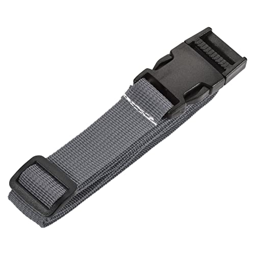 Image of MECCANIXITY Utility Strap with Buckle 1x40 Inch Polyester Quick Release Adjustable Belt for Travel Outdoor Bag Luggage Packing (Gray)
