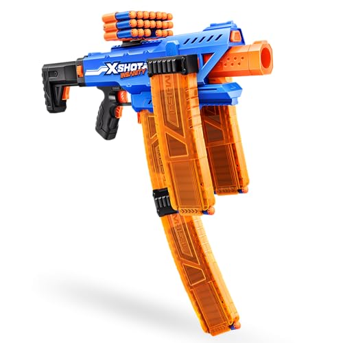 XSHOT Insanity motorisierter Clip Mania Blaster von Zuru mit 72 Air Pocket Technologie Darts und Dart-Lagerung. Outdoor-Spielzeug für Jungen und Mädchen, Teenager und Erwachsene