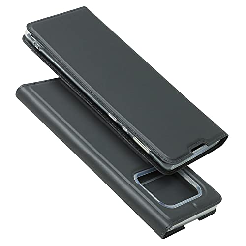 AQUOS R6 SH-51B / SOG04 ケース AQUOS R6 手帳型 AQUOS R6 SH-51B ケースAQUOS R6 手帳型 ケース AQUOS R6 SH-51B / SOG04 携帯 カバー Cavor 柔らかい材質 クラシックPUレザーケース スリムフォリオブックカバー クレジットカードスロット付き ノートブック型スタンドホルダー マグネット閉鎖 SH-51B / SOG04 カバー 財布型 内蔵磁気 横置きスタンド 機能 軽量超薄型 耐摩擦- ブラック