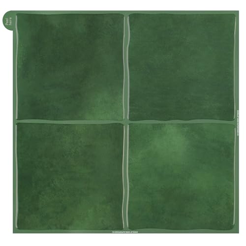 Comparison: 9'X9' Kitchen Layout 3 10-Pack Green Peel and Stick Backsplash Tiles for Kitchen, 9