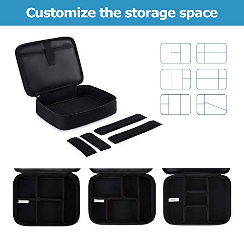 Bagsmart Electronic Organizer,Large Double Layer Cable Bag,Travel Organizer Bag,Electronics Accessories Storage Cases For Ipad,Cables,Chargers,Hard Drive,Game Cards #TOP3