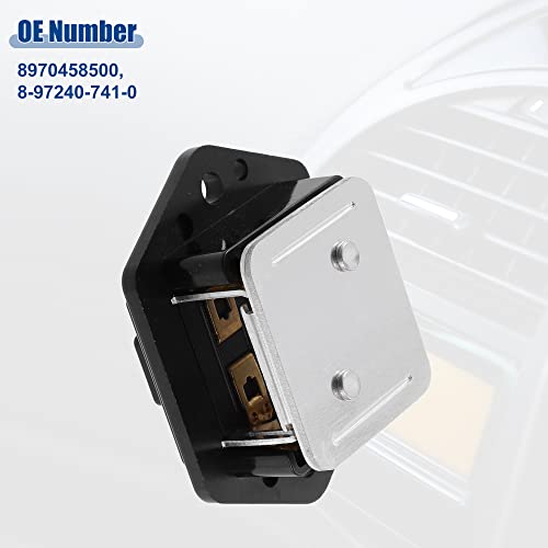 Image of ACROPIX HVAC Blower Motor Resistor Replacement Fit for Isuzu Amigo - Pack of 1 Silver Tone Black