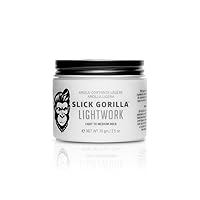 Vista 1 de Slick Gorilla Lighwork - Arcilla mate para el cabello para hombres de 2.5 onzas, acabado mate, sujeción flexible, arcilla ligera para peinar, a base