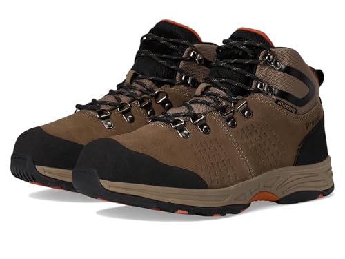 Image of Propet Mens Conrad Round Toe Hiking Hiking Casual Boots Ankle - Black, Grey