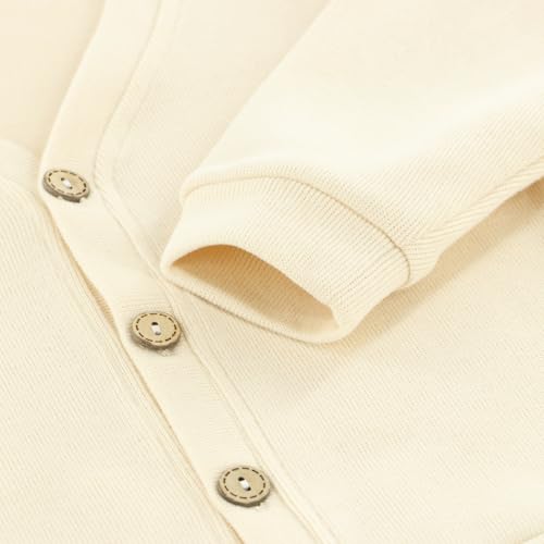 Kids Cardigan for Baby Girls & Boys, V-Neck Baby Sweatshirt Coat with Button for Spring & Autumn4