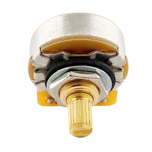 CTS 450G A250K Pots Brass Short Split Shaft 1/4 Inch 10% Audio Taper Potentiometers for Electric Guitar Bass (Set of 4) - Image 4