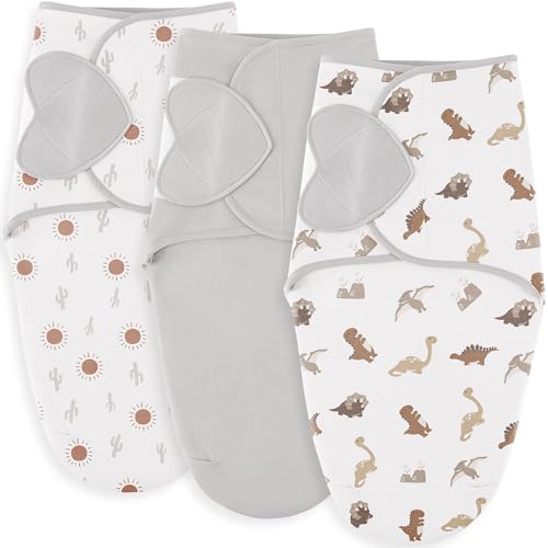 Susurration 100% Cotton Baby Swaddle Sleep Sack (3-Pack)