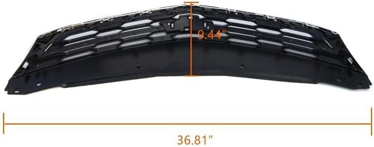 Chrome Bumper Grille Compatible with 2016 2017 2018 Chevy Cruze LS, L, LT, Premier Sedan Hatchback Upper Honeycomb Grille
