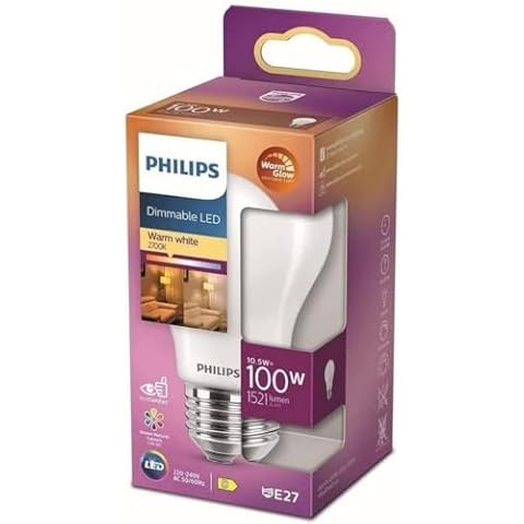 Philips E27 100W Warm White Dimmable LED Bulb Cover