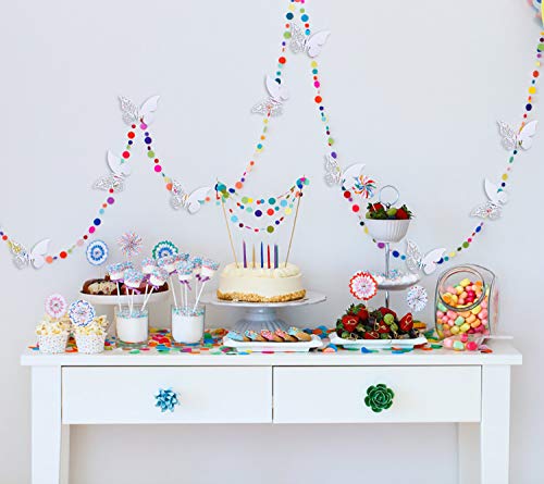 QH-Shop Schmetterling Tischkarten Platzkarte Namenskarte Cup-Karten wandsticker mit Hohl-Muster in Den Flügeln für Hochzeit Geburtstage Taufe Party Tischdeko 100 Stücke weiß