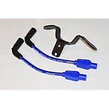 JBSporty Coil and Ignition Relocation Bracket w/Bobber Blue Taylor Wires Compatible with Harley Davidson Sportster, Nightster, 72, 48 Iron Roadster 883 1200