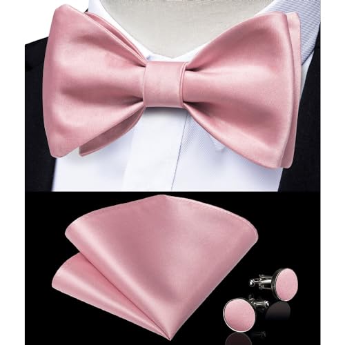 Pajarita para hombre estilo ajustable negro miniatura 3