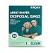 Sirona Premium Adult Diaper Disposal Bags - Pack of 30 | Nature Friendly Odor Sealing Bags for Discreet Disposal of Adult Diapers, Baby Diapers and Feminine Hygiene Products | Travel Friendly Bags