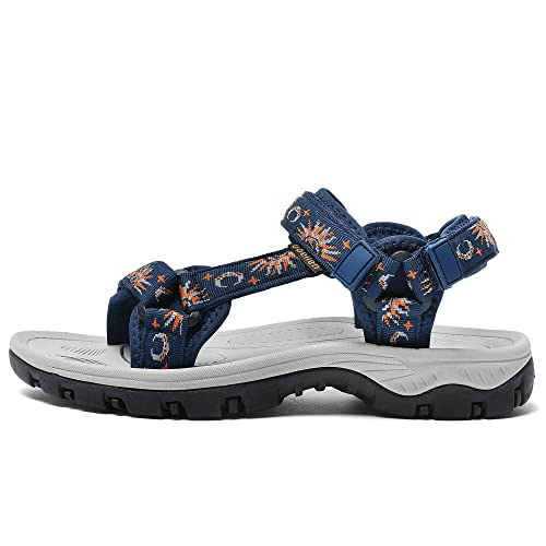Image of Women's Hiking Sport Sandals Water Outdoor Athletic Shoes With Arch Support Adjustable Velcro Beach Shoes