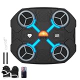 Uezeth Machine de Boxe Musicale Bluetooth Intelligente, Cible de Boxe Intelligente Murale,...