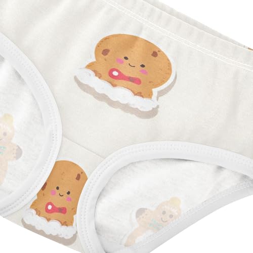 Girls' Organic Cotton Panties Comfort Color for Young Girls Christmas Cookies4