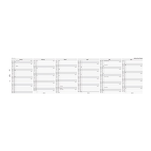 Filofax 2017 Pocket Vertical Planner Refill, English, 4.75 x 3.25 inches (C68202-17)