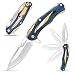 Eafengrow EF204 Folding Pocket Knife with D2 Blade Steel Handle Camping Tactical Knife (colorful)