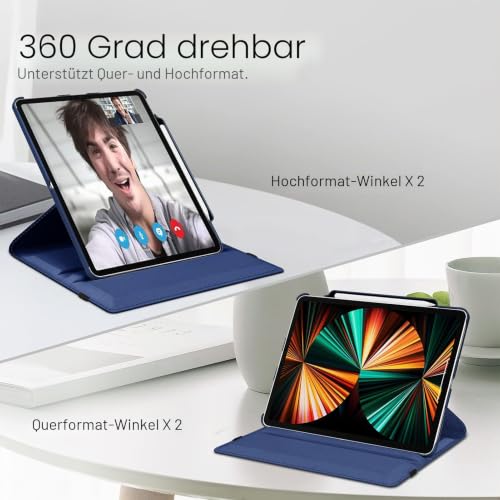 Fintie Drehbare Schutzhülle für iPad Pro 32,8 cm (12,9 Zoll) (6./5./4./3. Generation) 2022… – Ansicht 4