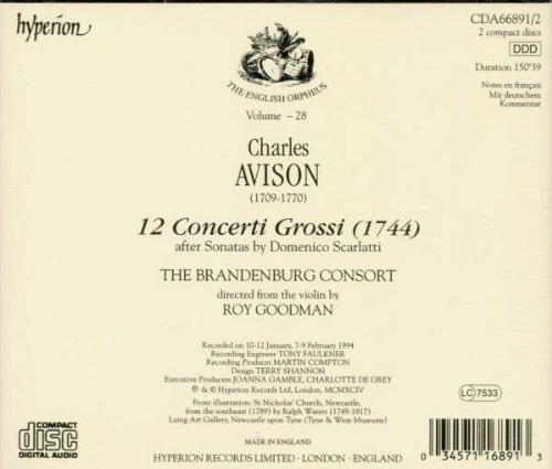 Avison: Concerti Grossi - after Scarlatti