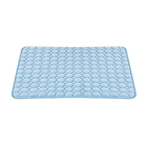 Popopop Koelmat voor honden, koelkussen voor huisdieren, Koelmat voor de zomer, voor honden en katten (blauw), S, Blauw