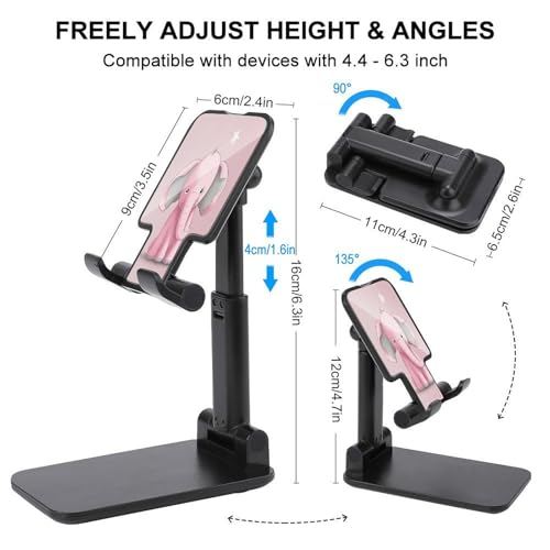 Soporte de teléfono celular para escritorio VstaDank, base plegable para tablet de 13'' 2