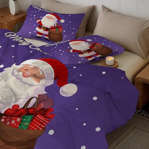 Idée cadeau de Noël originale avec cette parure de lit festive 200x200cm