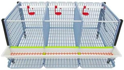 Hatching Time Traditional Chicken Breeding Cage, 3 Section 1 Layer, 15 Inch