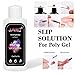 Magic skin 45ml Anti-stick Poly Gel Nail Liquid Slip Solution + Brush + Glass Cup For Nail Builder Gel Nail DIY Extension Tool