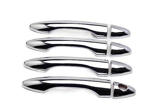 Poignée de porte chromée Hyundai IX35 finition miroir premium et cadre de porte-gobelet chic