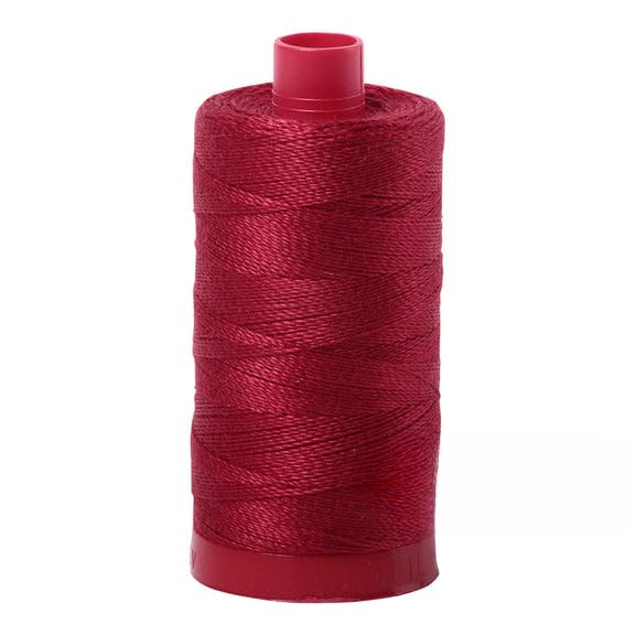 Hilo 12 WT Aurifil Algodón 356 Yd Borgoña miniatura 1