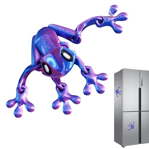 Liakyunf Jouets Grenouilles | Magnets Grenouille 3D Articulés Imprimés | Décoration Maison Adulte Enfant Bureau Frigo Casier Tableau Lave-Vaisselle Voiture...