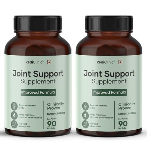 Image of Joint Support Tablets for Men and Women | Glucosamine Chondroitin and MSM, Ginger Extract |Joint Pain, Joint Cartilage Support & Muscle Health | Pack of 2-90 Tablets