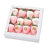 JOHOPACK 30pcs 8x8x2 Inch White Bakery Boxes Pie Boxes Cookie Box with window Chocolate Covered Strawberries Box for Christmas Valentine's Mother's Day