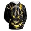 Yellow Flame Skull