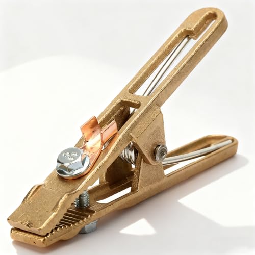 Pince de Terre de Soudage, Pince de Terre de Soudage Matériau en Laiton Forme, Matériel de Soudage Professionnel pour Machine à Souder (260A)