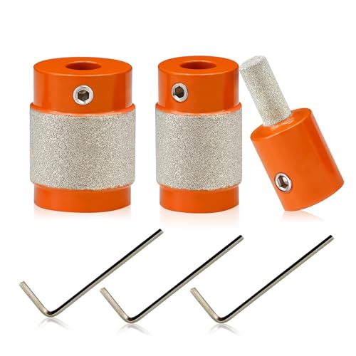 BGTEC Diamond Grinder Bit Head Tools - Stained Glass Tools (Set of 3)