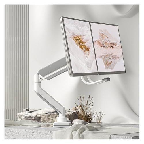 Support de bureau pour double moniteur avec ressort à gaz fluide VESA - 8