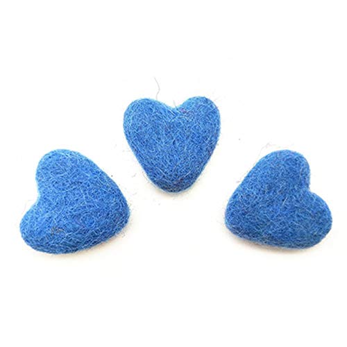 Egurs 10 Stück Handgefertigte Filzherzen DIY Filz Dekoration Geschenke,3CM