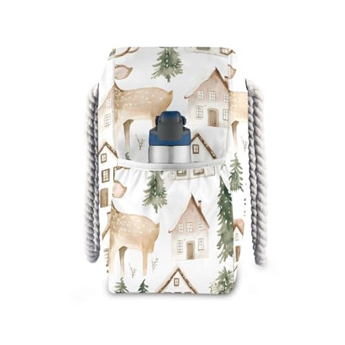 Watercolor（2） Beach Bag & Travel Tote Bag Large Sandproof with Zipper Closure, Wet Pouch for Swim Gym Travel, Lightweight Foldable Outdoor Bag3