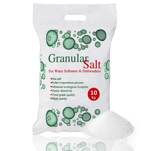 10kg Granular Salt For Granular Water Softeners Best For Laundry Kitchen Dish Washing | Compatible To All Water Softner Salt Machines | Food Grade 100% Genuine British Salt (1)